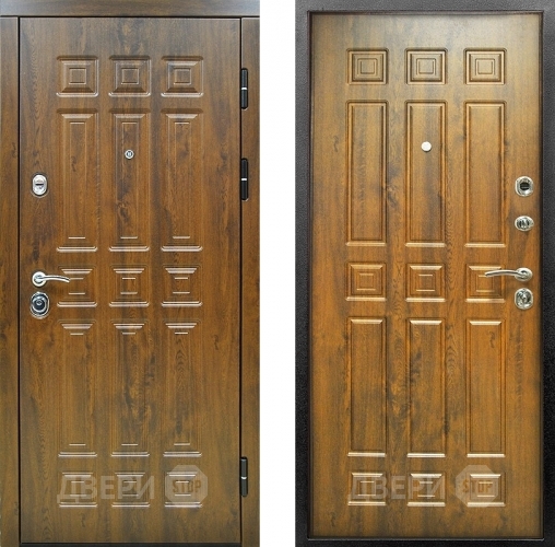 Входная металлическая Дверь Снедо Спарта 2К Винорит Темный дуб в Одинцово