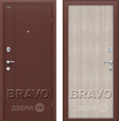 Входная металлическая Дверь Bravo Оптим Door Out 201 Капучино в Одинцово