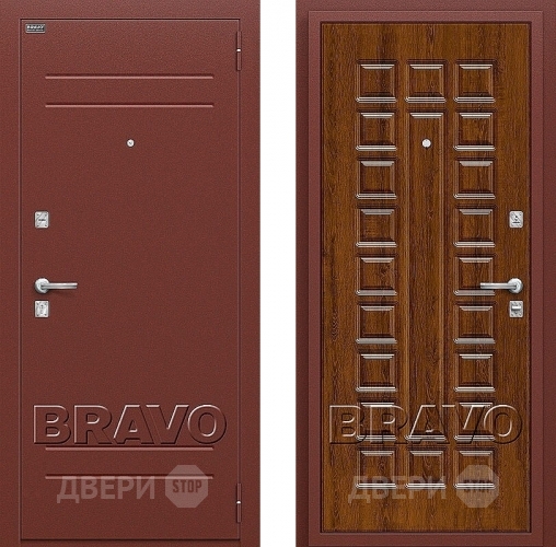 Входная металлическая Дверь Bravo Оптим Нова Французский Дуб в Одинцово