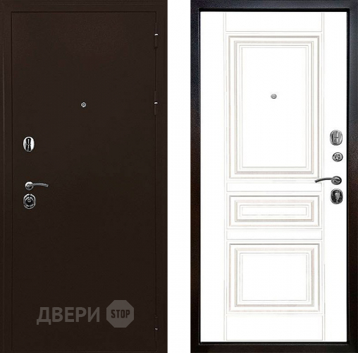 Входная металлическая Дверь Ратибор Рим 3К Белый матовый в Одинцово