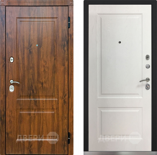 Входная металлическая Дверь Снедо V02 2К Альберо Браш Браун в Одинцово