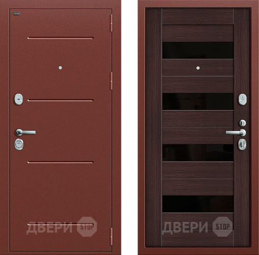 Входная металлическая Дверь Groff Т2-223 Wenge Veralinga в Одинцово