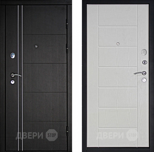 Входная металлическая Дверь Дверной Континент Тепло - Люкс Беленый дуб в Одинцово