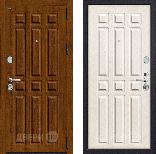 Входная металлическая Дверь Groff P3-315 Французский Дуб/Беленый Дуб в Одинцово