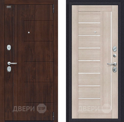 Входная металлическая Дверь Bravo Оптим Модерн Cappuccino Veralinga в Одинцово