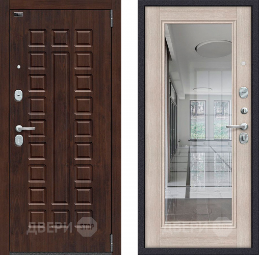 Дверь Bravo Porta S-3 51/П61 с зеркалом Капучино в Одинцово