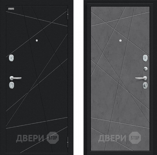 Входная металлическая Дверь Bravo Граффити-5 Букле черное/Slate Art в Одинцово