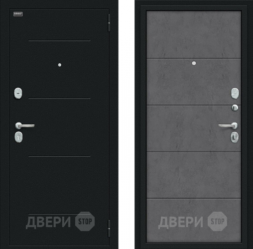 Входная металлическая Дверь Bravo Граффити-1 Букле черное/Slate Art в Одинцово