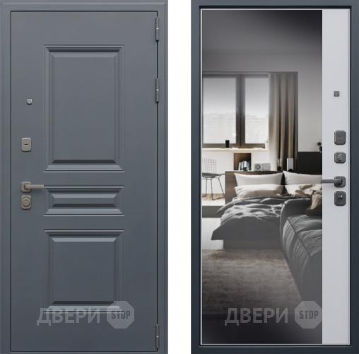 Входная металлическая Дверь АСД Барселона с зеркалом в Одинцово