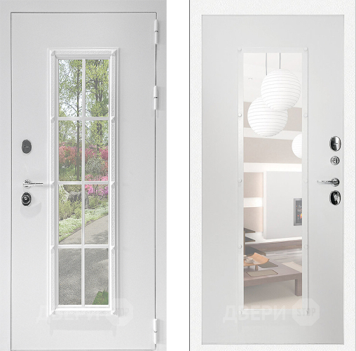 Входная металлическая Дверь Дверной Континент Тичино Белая в Одинцово