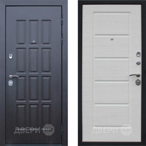 Входная металлическая Дверь АСД Фортуна Беленый дуб поперечный в Одинцово