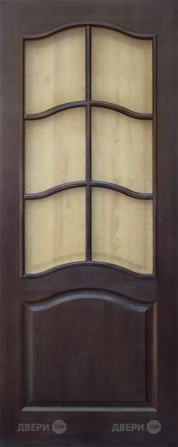 Межкомнатная дверь 7-ПО темный лак в Одинцово