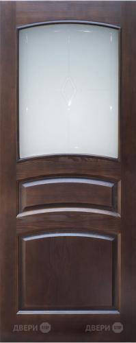 Межкомнатная дверь 16-ПО темный лак в Одинцово