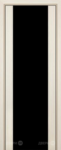 Межкомнатная дверь ProfilDoors 8X эш вайт мелинга (черный триплекс) в Одинцово