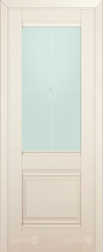 Межкомнатная дверь ProfilDoors 2U магнолия-сатинат (матовое) в Одинцово