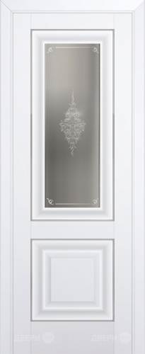 Межкомнатная дверь ProfilDoors 28U аляска (матовое, кристалл с узором) в Одинцово