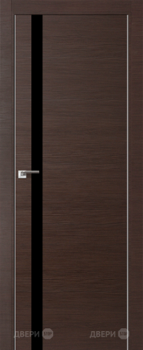 Межкомнатная дверь ProfilDoors 6Z венге кроскут (черный лак) в Одинцово