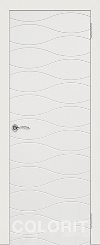 Межкомнатная дверь Граффити 3 ПГ белая эмаль в Одинцово