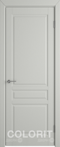 Межкомнатная дверь К2 ПГ светло-серая эмаль в Одинцово