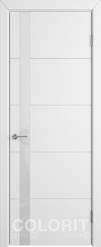 Межкомнатная дверь К4 ПО белая эмаль в Одинцово