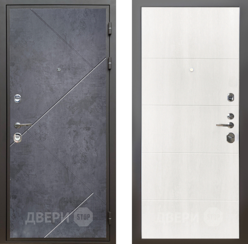 Дверь Шелтер (SHELTER) Комфорт Бетон урбан индиго 7 Дуб филадельфия крем в Одинцово