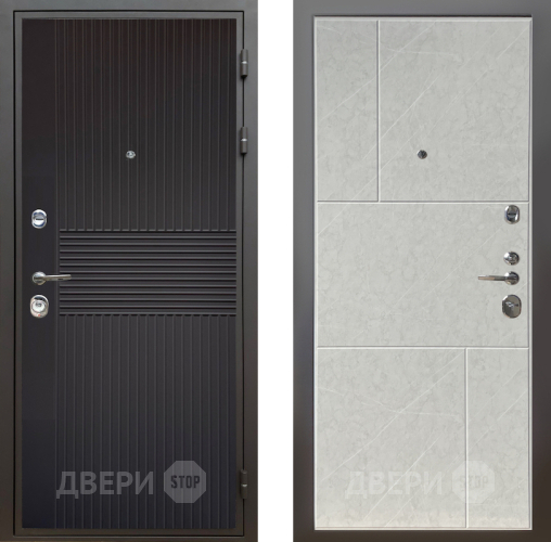 Входная металлическая Дверь Шелтер (SHELTER) Комфорт Черная шагрень 9 Гранит лава лайт в Одинцово