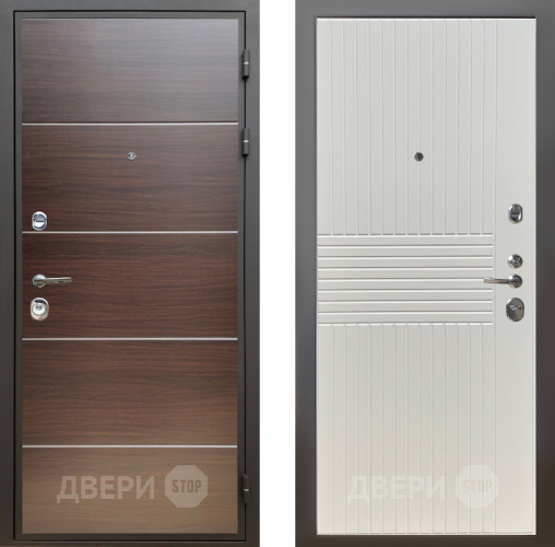 Входная металлическая Дверь Шелтер (SHELTER) Комфорт Венге структурный горизонт 10 Силк Сноу в Одинцово