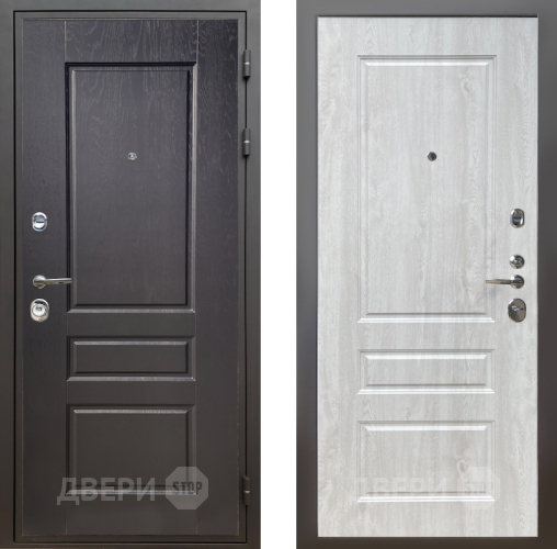 Входная металлическая Дверь Шелтер (SHELTER) Комфорт Дуб английский 2 Сосна белая в Одинцово