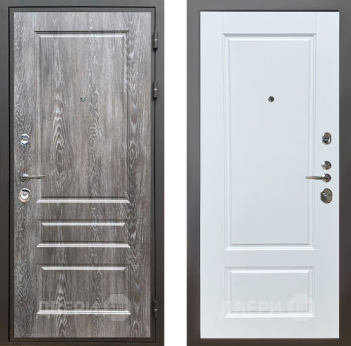 Дверь Шелтер (SHELTER) Комфорт Дуб шале серебро 4 Белый матовый в Одинцово