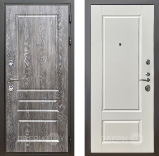 Входная металлическая Дверь Шелтер (SHELTER) Комфорт Дуб шале серебро 5 Силк тирамиссу в Одинцово