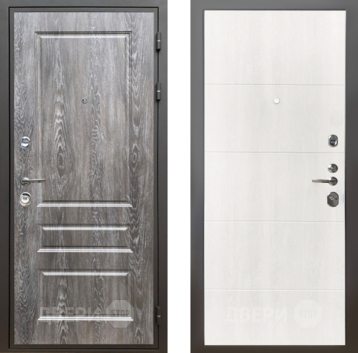 Входная металлическая Дверь Шелтер (SHELTER) Комфорт Дуб шале серебро 7 Дуб филадельфия крем в Одинцово