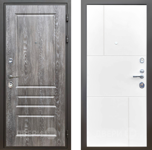 Входная металлическая Дверь Шелтер (SHELTER) Комфорт Дуб шале серебро 8 Белый матовый в Одинцово