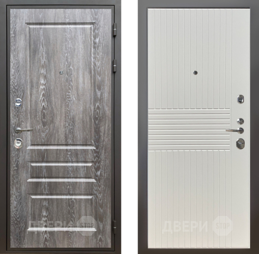 Входная металлическая Дверь Шелтер (SHELTER) Комфорт Дуб шале серебро 10 Силк Сноу в Одинцово