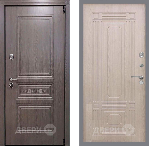 Входная металлическая Дверь Рекс (REX) Пренмиум-S FL-2 Беленый дуб в Одинцово