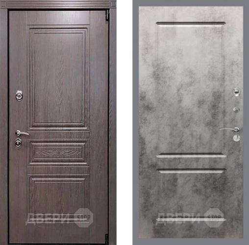 Входная металлическая Дверь Рекс (REX) Пренмиум-S FL-117 Бетон темный в Одинцово