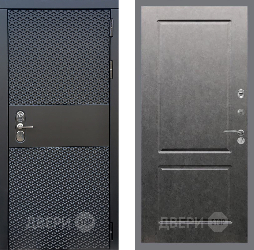 Входная металлическая Дверь Стоп БЛЭК CISA ФЛ-117 Штукатурка графит в Одинцово