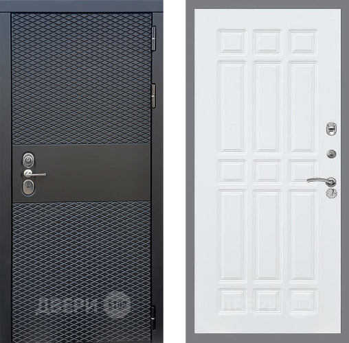 Входная металлическая Дверь Стоп БЛЭК CISA ФЛ-33 Силк Сноу в Одинцово