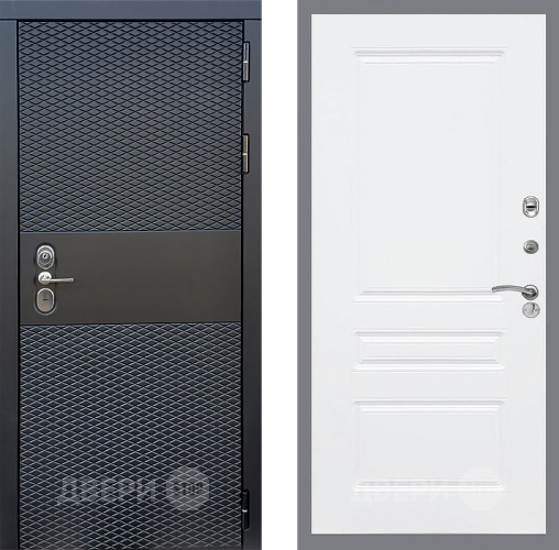 Входная металлическая Дверь Стоп БЛЭК CISA ФЛ-243 Силк Сноу в Одинцово