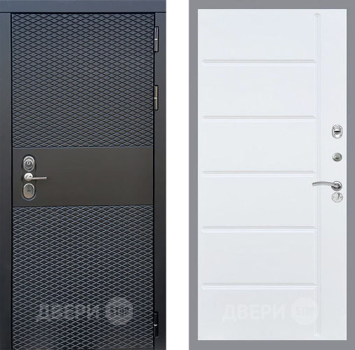 Входная металлическая Дверь Стоп БЛЭК CISA ФЛ-102 Белый ясень в Одинцово