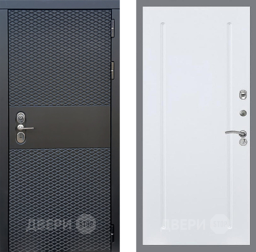 Входная металлическая Дверь Стоп БЛЭК CISA ФЛ-68 Силк Сноу в Одинцово