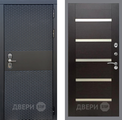 Входная металлическая Дверь Стоп БЛЭК CISA СБ-14 венге поперечный в Одинцово