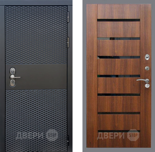 Входная металлическая Дверь Стоп БЛЭК CISA СБ-14 Орех бренди в Одинцово