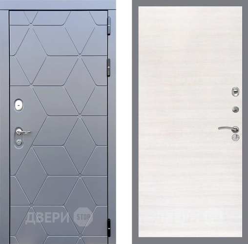 Входная металлическая Дверь Стоп КОСМО Гладкая Акация светлая в Одинцово