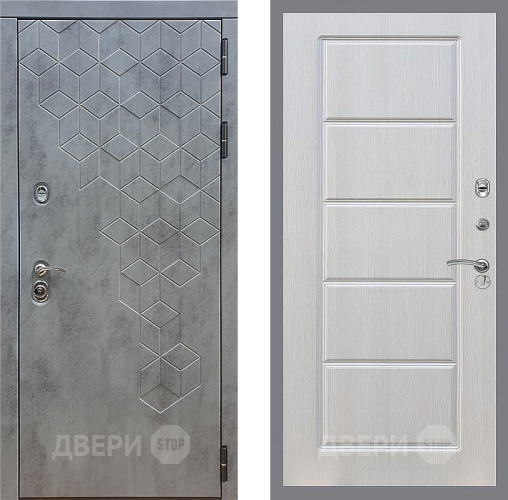 Входная металлическая Дверь Стоп БЕТОН ФЛ-39 Лиственница беж в Одинцово