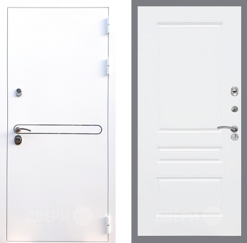 Входная металлическая Дверь Стоп Лайн Вайт ФЛ-243 Силк Сноу в Одинцово