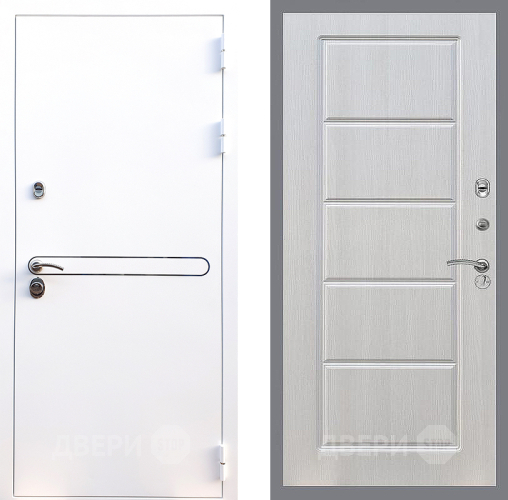 Входная металлическая Дверь Стоп Лайн Вайт ФЛ-39 Лиственница беж в Одинцово