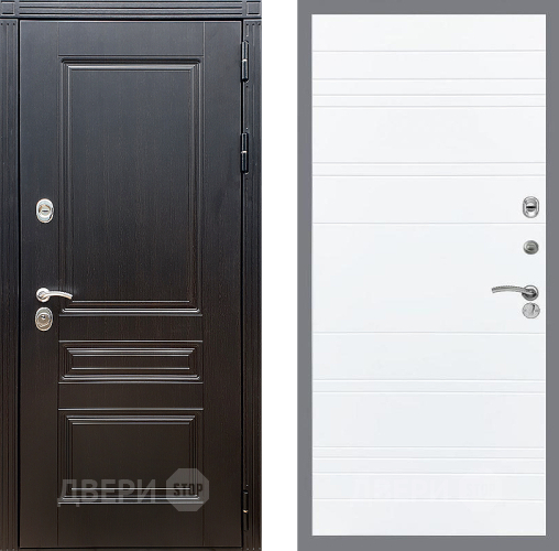 Входная металлическая Дверь Стоп МЕГАПОЛИС Лайн Силк Сноу в Одинцово