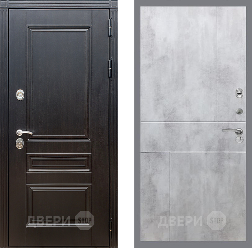 Входная металлическая Дверь Стоп МЕГАПОЛИС ФЛ-290 Бетон светлый в Одинцово