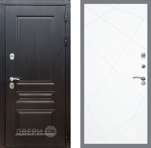 Входная металлическая Дверь Стоп МЕГАПОЛИС ФЛ-291 Силк Сноу в Одинцово