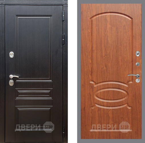 Входная металлическая Дверь Стоп МЕГАПОЛИС ФЛ-128 Береза мореная в Одинцово